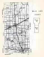 Mille Lacs County 2, Milaca, Page, Hayland, Borgholm, Milaca, Bogus Brook, Milo, Greenbush, Princeton, Minnesota State Atlas 1954